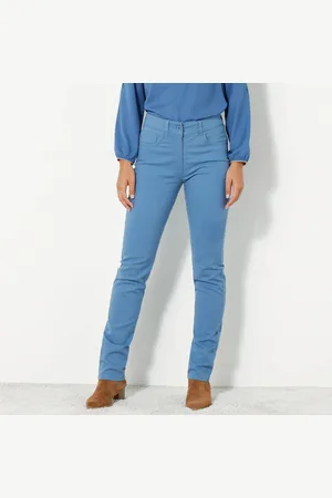 Colors & co Pantalon Droit Gainant - Grande Stature Entrej. 78 Cm