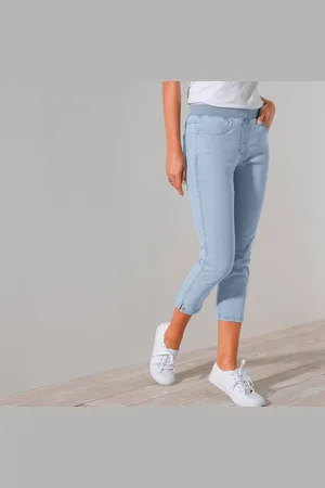 BLANCHEPORTE Pantacourt Jean Taille Élastiquée