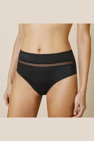 Confidence Lingerie Culotte Haute Microfibre Et Tulle Plumetis Effet Seconde Peau Paia - Lot De 2
