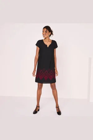 BLANCHEPORTE Robe Base Imprimé Cuivré