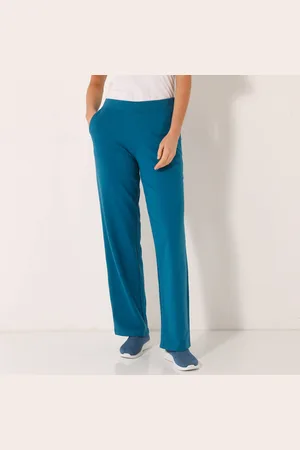 BLANCHEPORTE Pantalon Coupe Large Molleton Taille Élastiquée