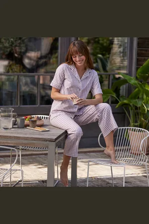 BLANCHEPORTE Pyjama Court Imprimé Carreaux