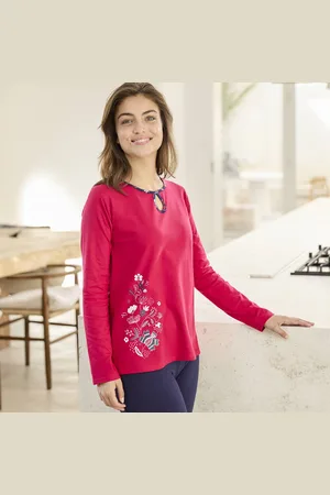 BLANCHEPORTE Tee-shirt Pyjama Manches Longues
