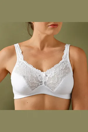 BLANCHEPORTE Soutien-gorge Coton Dentelle Sans Armatures - Lot De 2