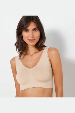 BLANCHEPORTE Brassière Invisible Microfibre Stretch Sans Coutures - Lot De 3