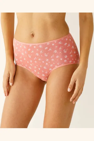 BLANCHEPORTE Culotte Forme Maxi En Coton Extensible Imprimé - Lot De 10