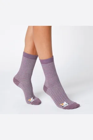 BLANCHEPORTE Chaussettes Rayées Fantaisie À Motifs Animaux - Lot De 3