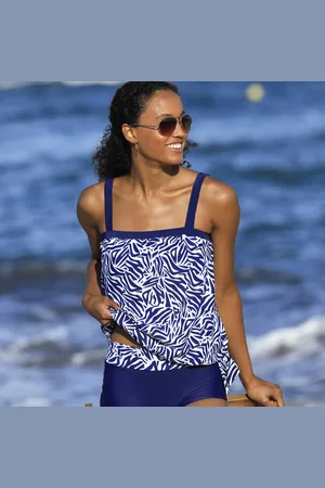 BLANCHEPORTE Haut De Tankini Imprimé Zèbre