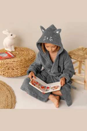 Colombine Des Petits Peignoir De Bain Enfant Chat À Capuche