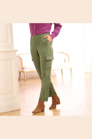 BLANCHEPORTE Pantalon Fuselé Cargo, Raccourci