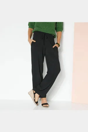BLANCHEPORTE Pantalon Large Fluide Uni