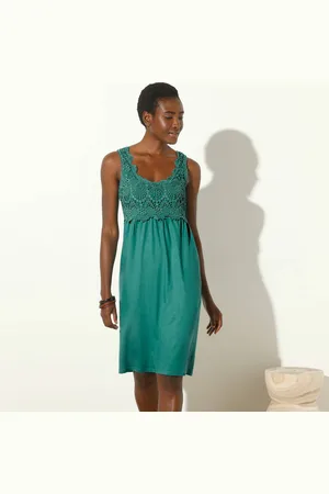 BLANCHEPORTE Robe Plastron Macramé
