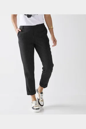BLANCHEPORTE Pantalon 7/8ème Fuselé Rayé