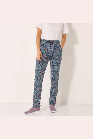BLANCHEPORTE Pantalon Maille Fluide Imprimé