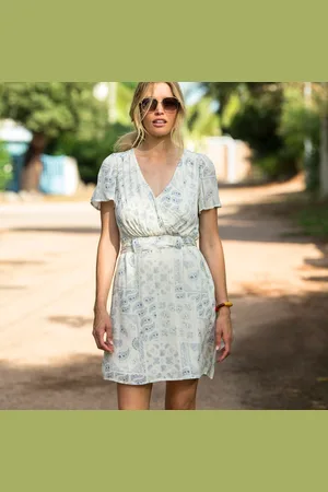 BLANCHEPORTE Robe Cache-coeur Imprimée Bandana