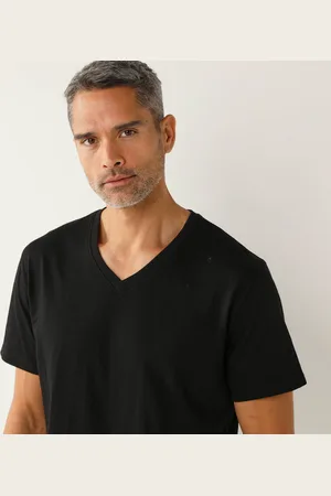 BLANCHEPORTE Tee-shirt Col V Manches Courtes - Lot De 3
