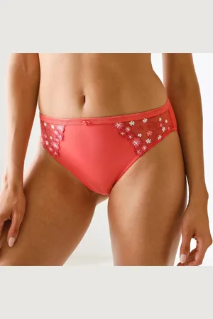Confidence Lingerie Culotte Forme Midi Oliena Microfibre Et Tulle Brodé - Lot De 2