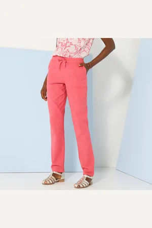 BLANCHEPORTE Pantalon Fuselé Fluide, Lin-coton