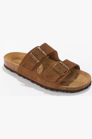 BLANCHEPORTE Mules Cuir À Boucles Réglables -