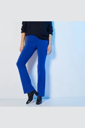 Lora Zellini Legging Bootcut Uni, Taille Élastiquée