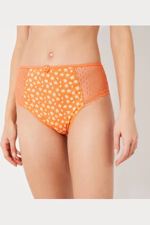 Confidence Lingerie Culotte Maxi Dentelle Coton Imprimé Tropea - Lot De 4