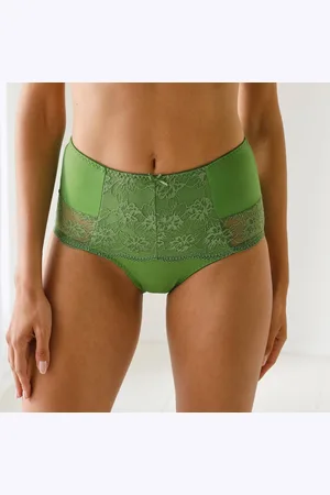 Confidence Lingerie Culotte Microfibre Et Dentelle Stretch Forme Maxi Taille Haute "limbara" - Lot De 2
