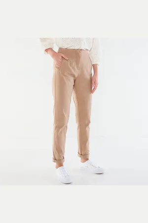 BLANCHEPORTE Pantalon Gainant, Coupe "mom" Taille Haute