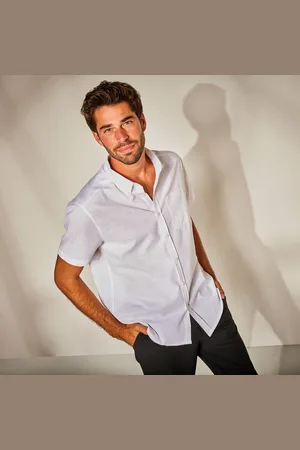 BLANCHEPORTE Chemise Unie Manches Courtes