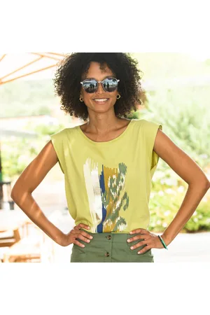 BLANCHEPORTE T-shirt Imprimé Placé