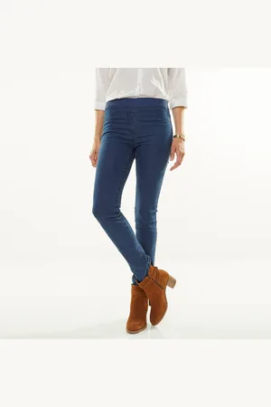 BLANCHEPORTE Jegging Denim Taille Élastiquée - Petite Stature