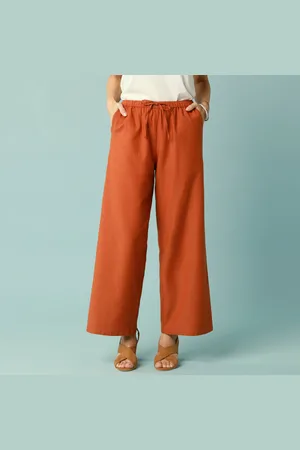 BLANCHEPORTE Pantalon Large Spécial Petites Viscose-coton-lin