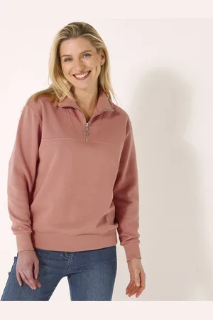 BLANCHEPORTE Sweat Col Montant Zippé En Molleton Gratté