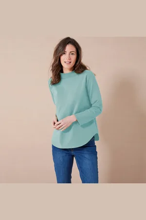 BLANCHEPORTE T-shirt Molleton Anti-froid, Col Montant