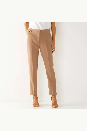 BLANCHEPORTE Pantalon 7/8ème Coupe Cigarette, Uni
