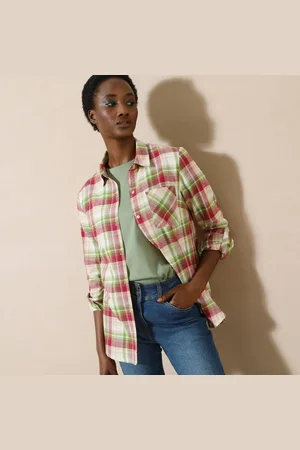 BLANCHEPORTE Chemise Flanelle À Carreaux