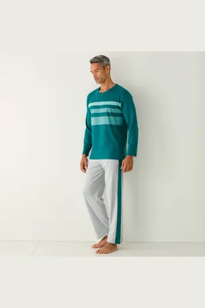 BLANCHEPORTE Pyjama Coton Rayures Placées Col Rond