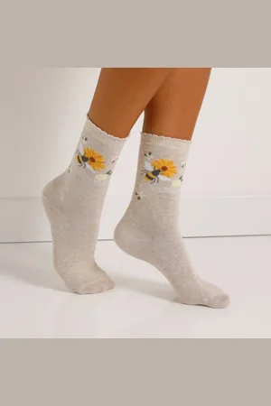 BLANCHEPORTE Chaussettes Fantaisie À Motifs Abeilles - Lot De 3