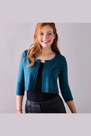 BLANCHEPORTE Gilet Boléro Boutonné