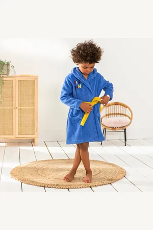 Colombine Des Petits Peignoir De Bain Enfant Pin-pon À Capuche Éponge Coton - 340g/m2
