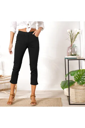 BLANCHEPORTE Pantacourt Toile Taille Élastiquée