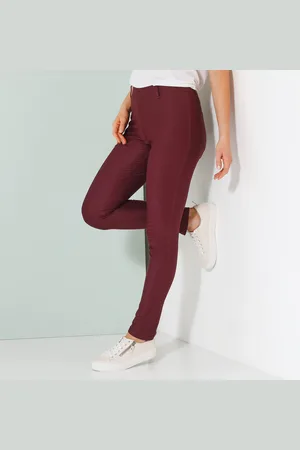 BLANCHEPORTE Pantalon Maille Confort, Taille Élastiquée