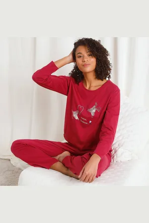 BLANCHEPORTE Pyjama Manches Longues Motif "colombes"