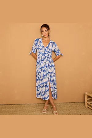 BLANCHEPORTE Robe Longue Imprimée, Évasée