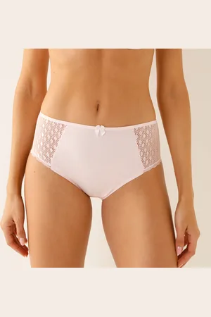 Confidence Lingerie Culotte Maxi Coton Dentelle Unie Coria - Lot De 2