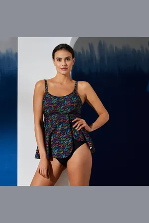 BLANCHEPORTE Haut De Tankini Imprimé Évasé Fugata