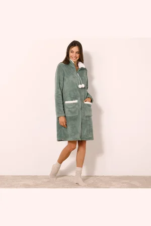 BLANCHEPORTE Robe De Chambre Maille Polaire