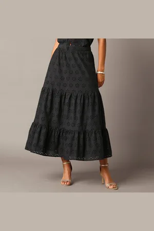 Lora Zellini Jupe Longue, Broderie Anglaise
