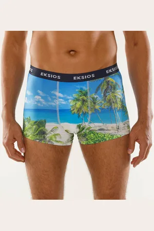 BLANCHEPORTE Boxer Imprimé Microfibre Stretch - Lot De 2