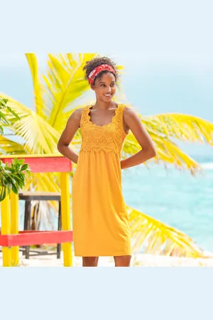 BLANCHEPORTE Robe Plastron Macramé