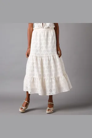 Lora Zellini Jupe Longue, Broderie Anglaise